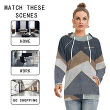 Load image into Gallery viewer, All-Over Print Women's Hoodie With Double Hood
