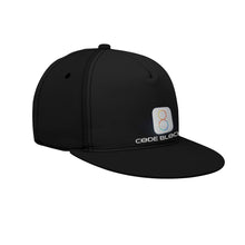 Load image into Gallery viewer, All-Over Print Black Buckle Flat-Brim Baseball Cap With Box
