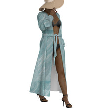 Load image into Gallery viewer, All-Over Print Women's Lace-up Chiffon Robe
