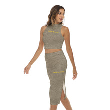 Load image into Gallery viewer, All-Over Print Women's Tank Top &amp; Split High Skirt Set
