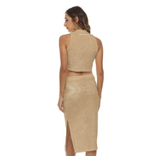 Load image into Gallery viewer, All-Over Print Women's Tank Top &amp; Split High Skirt Set
