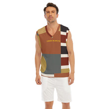 Load image into Gallery viewer, All-Over Print Men's Imitation Knitted V-neck Vest

