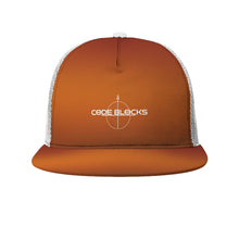 Load image into Gallery viewer, All-Over Print Black Buckle Flat-brimmed Mesh Cap With Box
