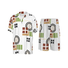 Load image into Gallery viewer, All-Over Print Men's Imitation Silk Shirt Suit
