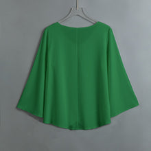 Load image into Gallery viewer, All-Over Print Women's V-neck T-shirt With Irregular Hem
