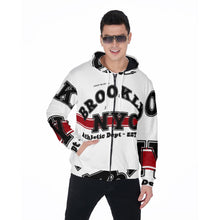 Load image into Gallery viewer, All-Over Print Zip Up Hoodie With Pocket
