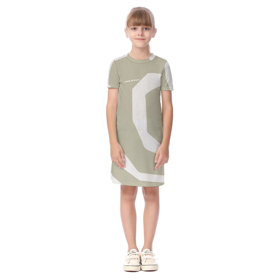 All-Over Print Kid's Short Sleeve Dress