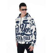 Load image into Gallery viewer, All-Over Print Zip Up Hoodie With Pocket
