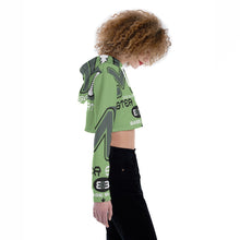 Load image into Gallery viewer, All-Over Print Women's Crop Top Hoodie
