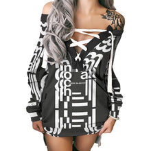 Load image into Gallery viewer, All-Over Print Women's Lace-Up Sweatshirt
