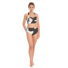Load image into Gallery viewer, All-Over Print Women's Swimsuit Set With Halter
