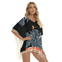 Load image into Gallery viewer, All-Over Print Women's Square Fringed Shawl

