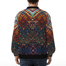 Load image into Gallery viewer, All-Over Print Unisex V-neck Knitted Fleece Cardigan With Button Closure
