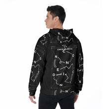 Load image into Gallery viewer, All-Over Print Men's Raglan Zip Up Hoodie
