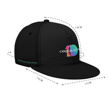 Load image into Gallery viewer, All-Over Print Black Buckle Flat-Brim Baseball Cap With Box
