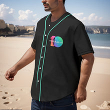 Load image into Gallery viewer, All-Over Print Men's Short Sleeve Baseball Jersey With Pinstripes
