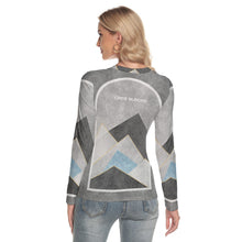 Load image into Gallery viewer, All-Over Print Women's V-Neck Long Sleeves T-Shirt
