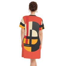 Load image into Gallery viewer, All-Over Print Women's V Neck Dress|180GMS Cotton
