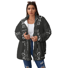 Load image into Gallery viewer, All-Over Print Unisex Borg Fleece Stand-up Collar Coat With Zipper Closure(Plus Size)
