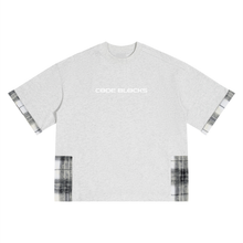 Load image into Gallery viewer, Unisex Plaid Paneled T-Shirt
