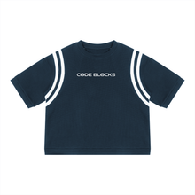 Load image into Gallery viewer, Unisex Color Block Waffle Boxy T-Shirt
