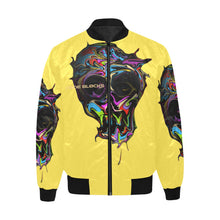 Load image into Gallery viewer, Men's All Over Print Quilted Bomber Jacket(Model H33)
