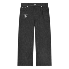 Load image into Gallery viewer, Unisex Vintage Wash Straight Leg Jeans
