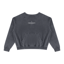 Load image into Gallery viewer, Unisex Raw Edge Crewneck Sweatshirt
