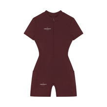Load image into Gallery viewer, Women's Quarter-Zip Short Sleeve Romper
