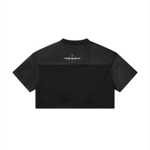 Load image into Gallery viewer, Women’s Cropped Paneled V-Neck Jersey
