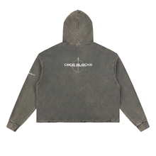 Load image into Gallery viewer, Vintage Washed Frayed-Hem Hoodie
