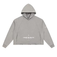 Load image into Gallery viewer, Vintage Washed Frayed-Hem Hoodie
