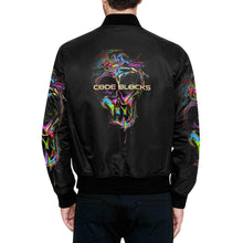 Load image into Gallery viewer, Men's All Over Print Quilted Bomber Jacket(Model H33)
