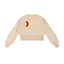 Load image into Gallery viewer, Mineral Wash Balloon Sleeve Cropped Sweater
