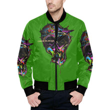 Load image into Gallery viewer, Men's All Over Print Quilted Bomber Jacket(Model H33)
