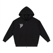 Load image into Gallery viewer, Unisex Loose Solid Full Zip Hoodie
