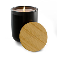 Load image into Gallery viewer, Scented Soy Candle — 14oz Engraved “CODE BLOCKS” Candle (Warm Amber)
