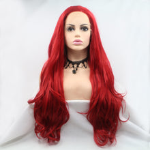Load image into Gallery viewer, 13*3" Lace Front Wigs Synthetic Long Wavy 24" 130% Density
