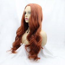 Load image into Gallery viewer, 13*3" Lace Front Wigs Synthetic Long Wavy 24" 130% Density
