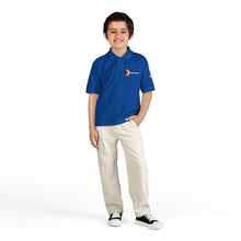Load image into Gallery viewer, Youth Polo Shirt with Chevron Arrow Accent
