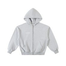 Load image into Gallery viewer, Contrast-Stitched Boxy Fleece Hoodie

