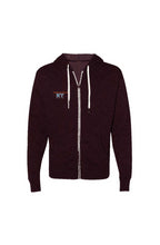Load image into Gallery viewer, Heathered French Terry Full-Zip Hooded Sweatshirt
