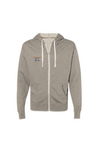Load image into Gallery viewer, Heathered French Terry Full-Zip Hooded Sweatshirt
