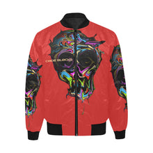 Load image into Gallery viewer, Men's All Over Print Quilted Bomber Jacket(Model H33)
