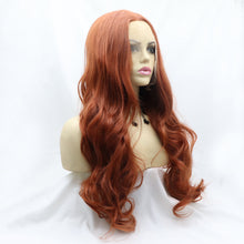 Load image into Gallery viewer, 13*3" Lace Front Wigs Synthetic Long Wavy 24" 130% Density
