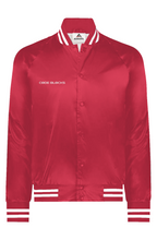 Load image into Gallery viewer, Satin Baseball Striped Jacket
