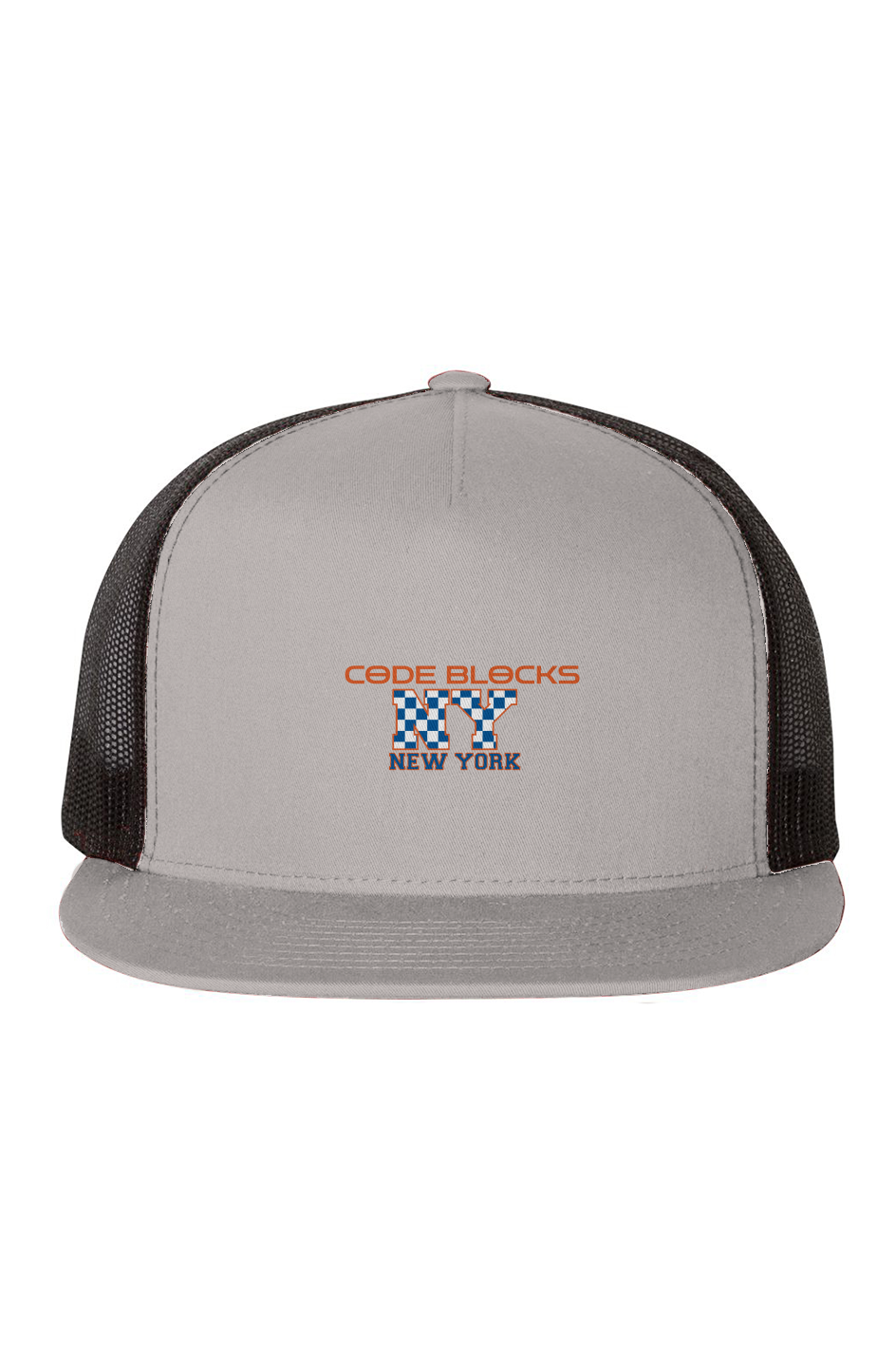 Trendy Apparel Shop Jalisco Mexico Trucker Hat - Embroidered Patch, Flexfit Snapback, Mesh Back - View #3