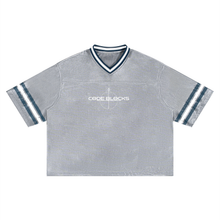 Load image into Gallery viewer, Unisex Boxy Striped Soccer Jersey
