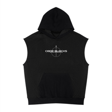Load image into Gallery viewer, Unisex Panel Mesh Sleeveless Hoodie
