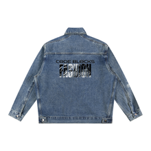 Load image into Gallery viewer, Vintage Wash Zip Up Denim Jacket
